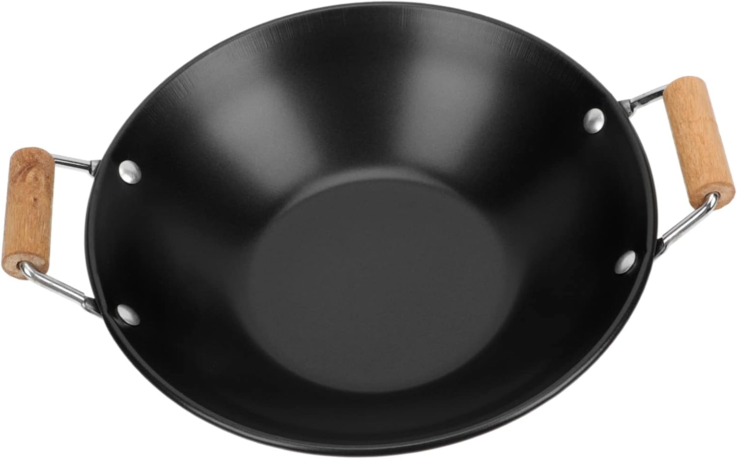 MAGICLULU Stainless Steel Griddle Nonstick Grill Pan Camping Skillet Steak Cooker Nonstick Pan with Lid Noodle Omelet Paella Pan Japanese Small Stoves Wok Metal Individual