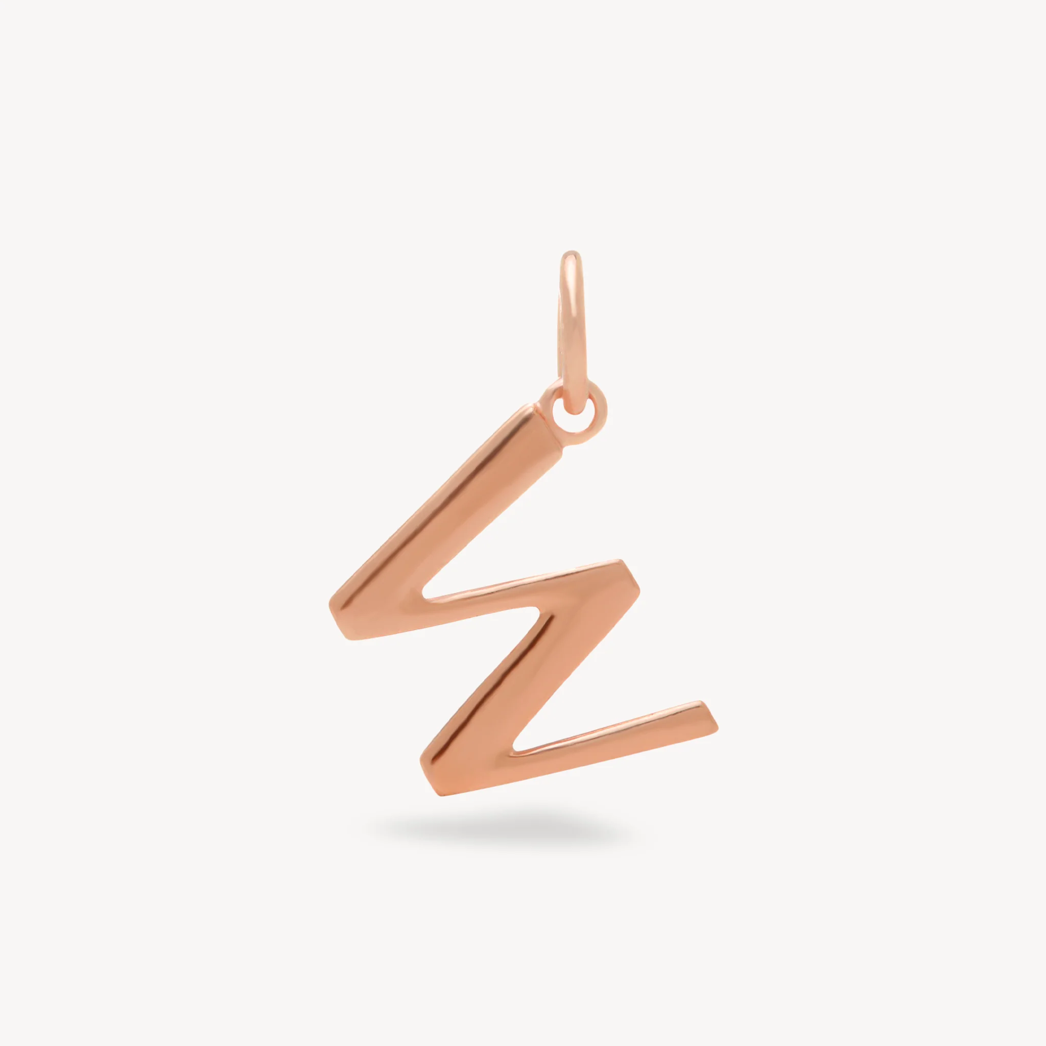 14k Rose Gold Vermeil Letter Charm