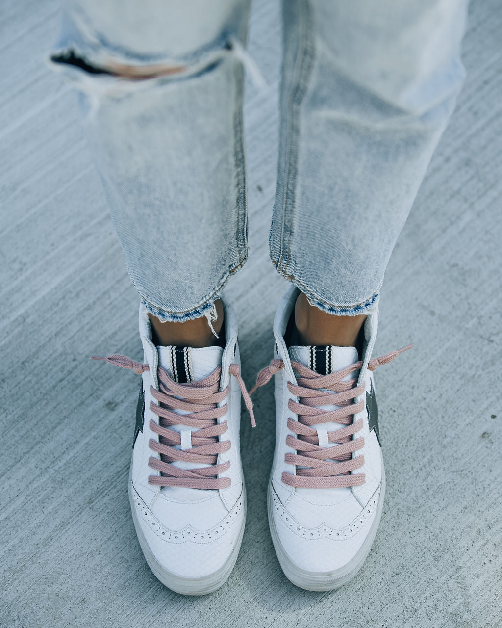 Paulina Snake High-Top Sneakers - Se7enfashion