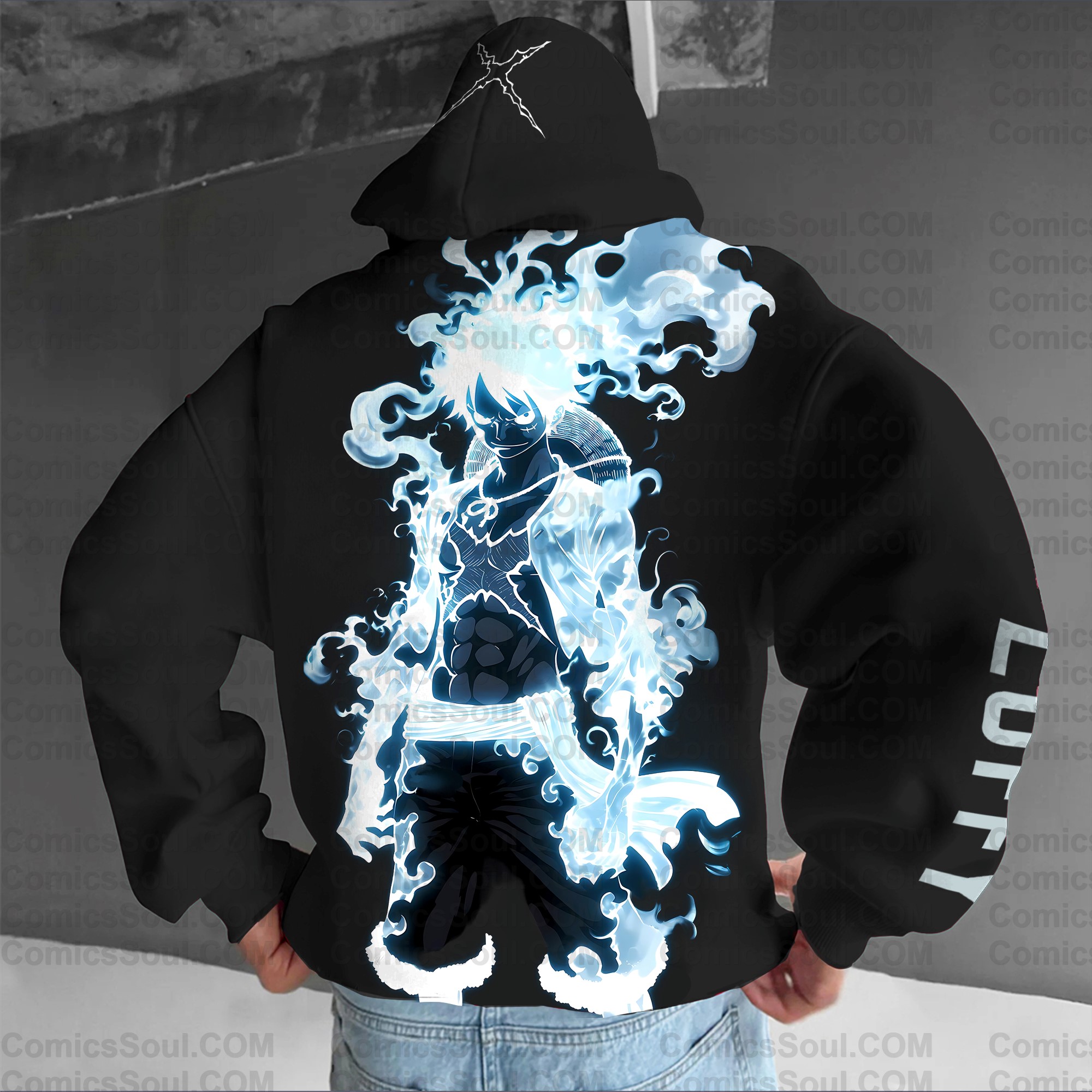 (Plus Velvet)Unisex Anime Graphic Streetwear Vintage Hoodie