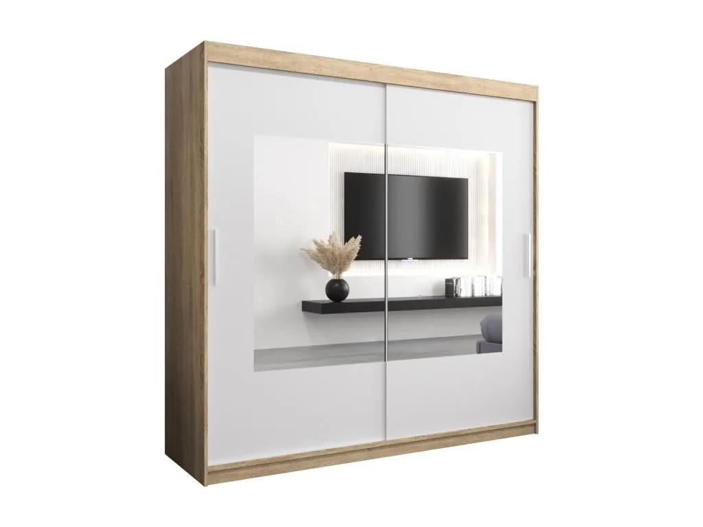 Armario Lluesmamuebles de puertas correderas 200/200/62 2 puertas (Lluesmamuebles/blanco)