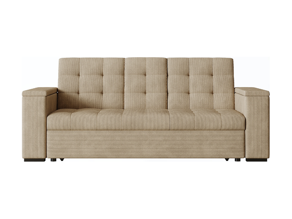 Sofá cama de pana beige
