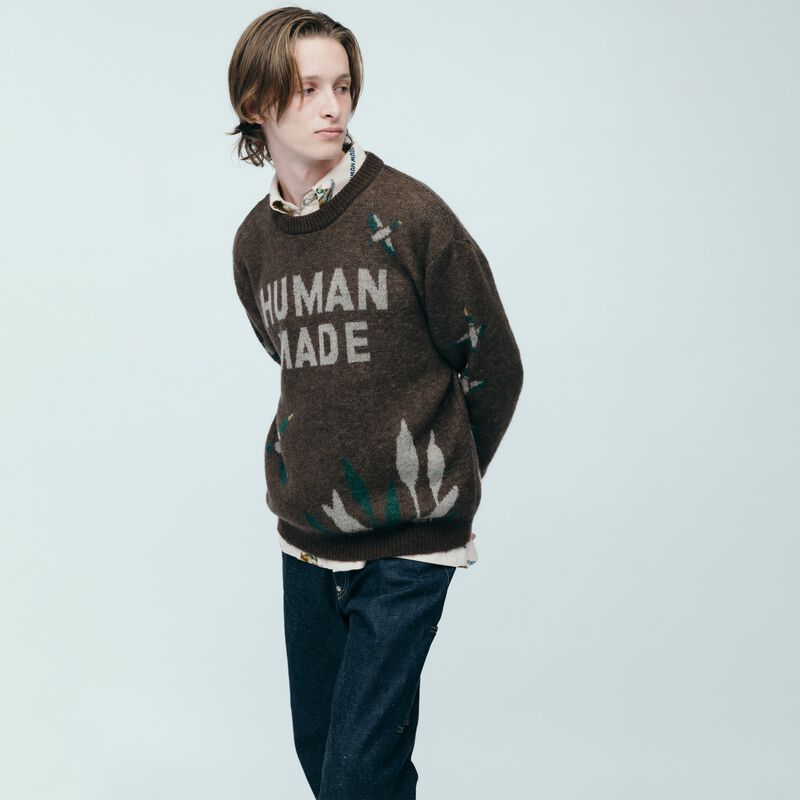 HUMAN MADE GRAPHIC KNIT SWEATER