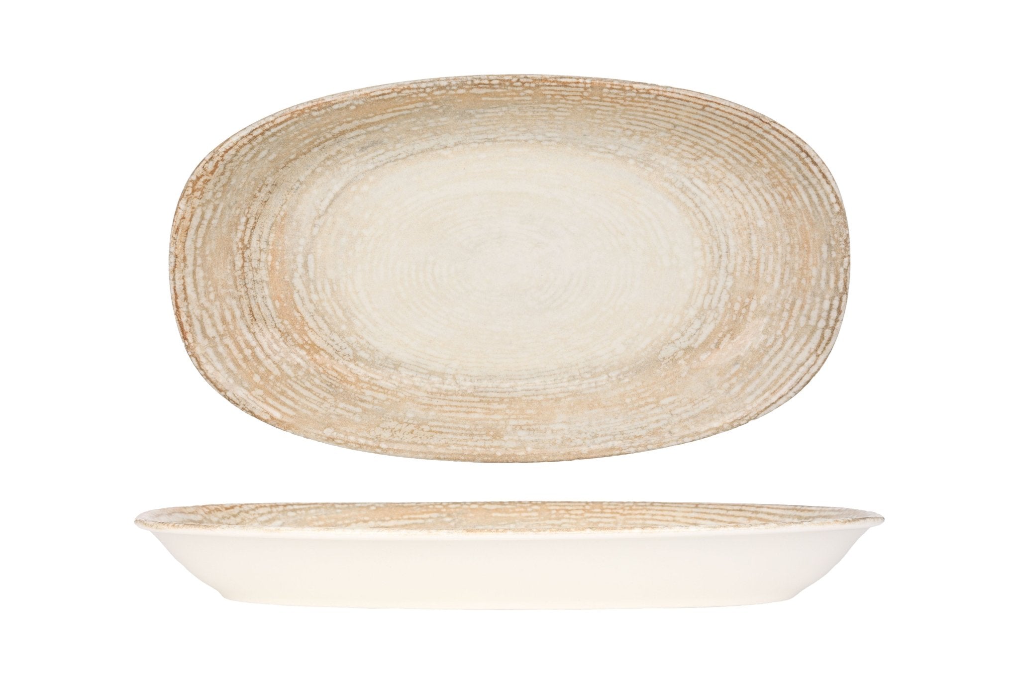 Bonna Serveerschaal - Patera - Porselein - 34x19 cm - set van 2