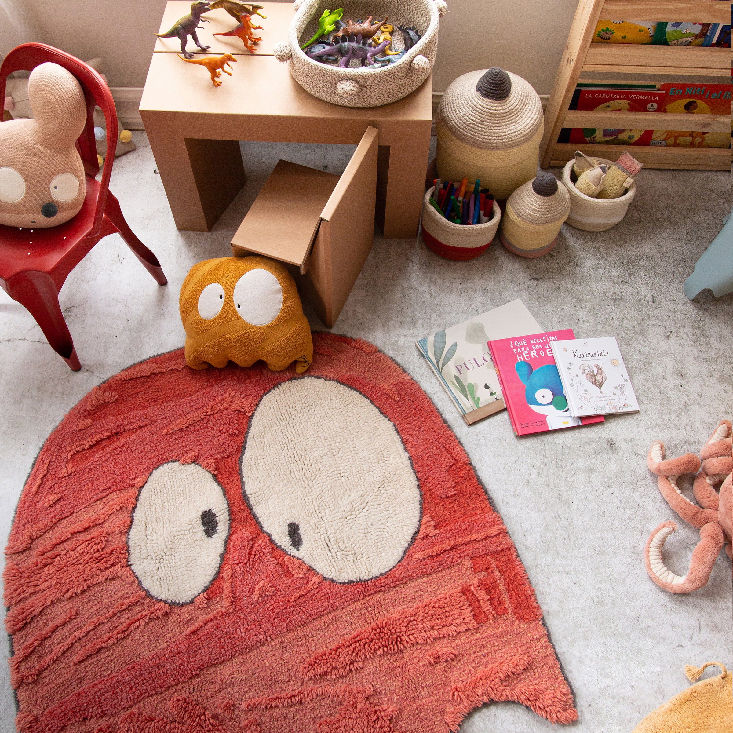 Lorena Canals Edgar Plans Vloerkleed 100 x 100 cm - Ghosty