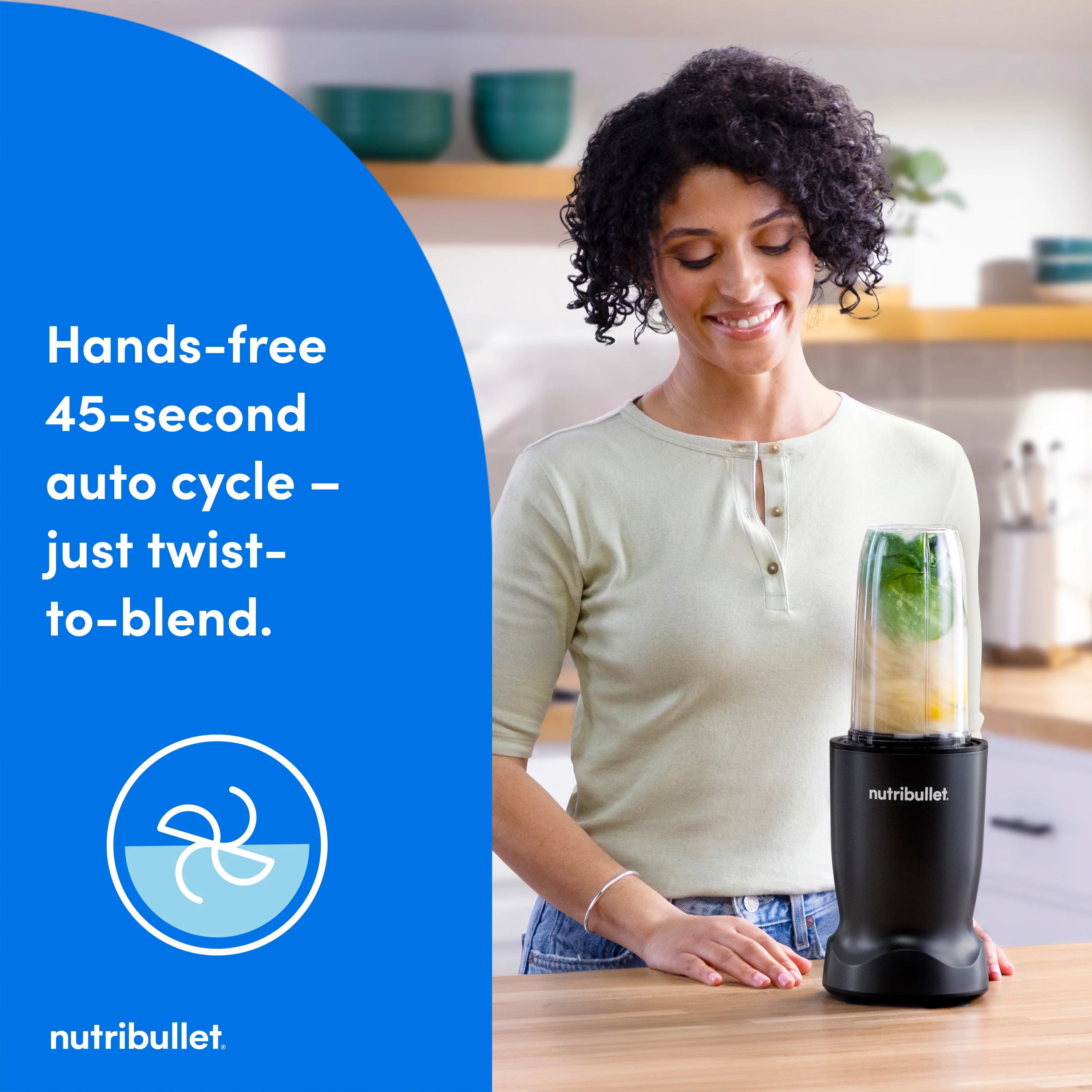nutribullet Turbo Single Serve Blender NB10400AK, 1000W Matte Black - Image 4