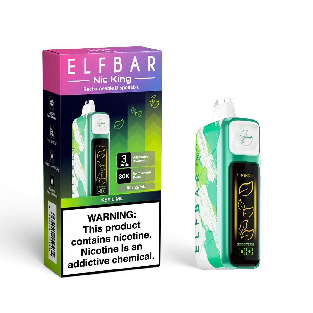ELFBAR NIC KING 30K ladattava kertakäyttöinen sähkötupakka (kaikki maut)