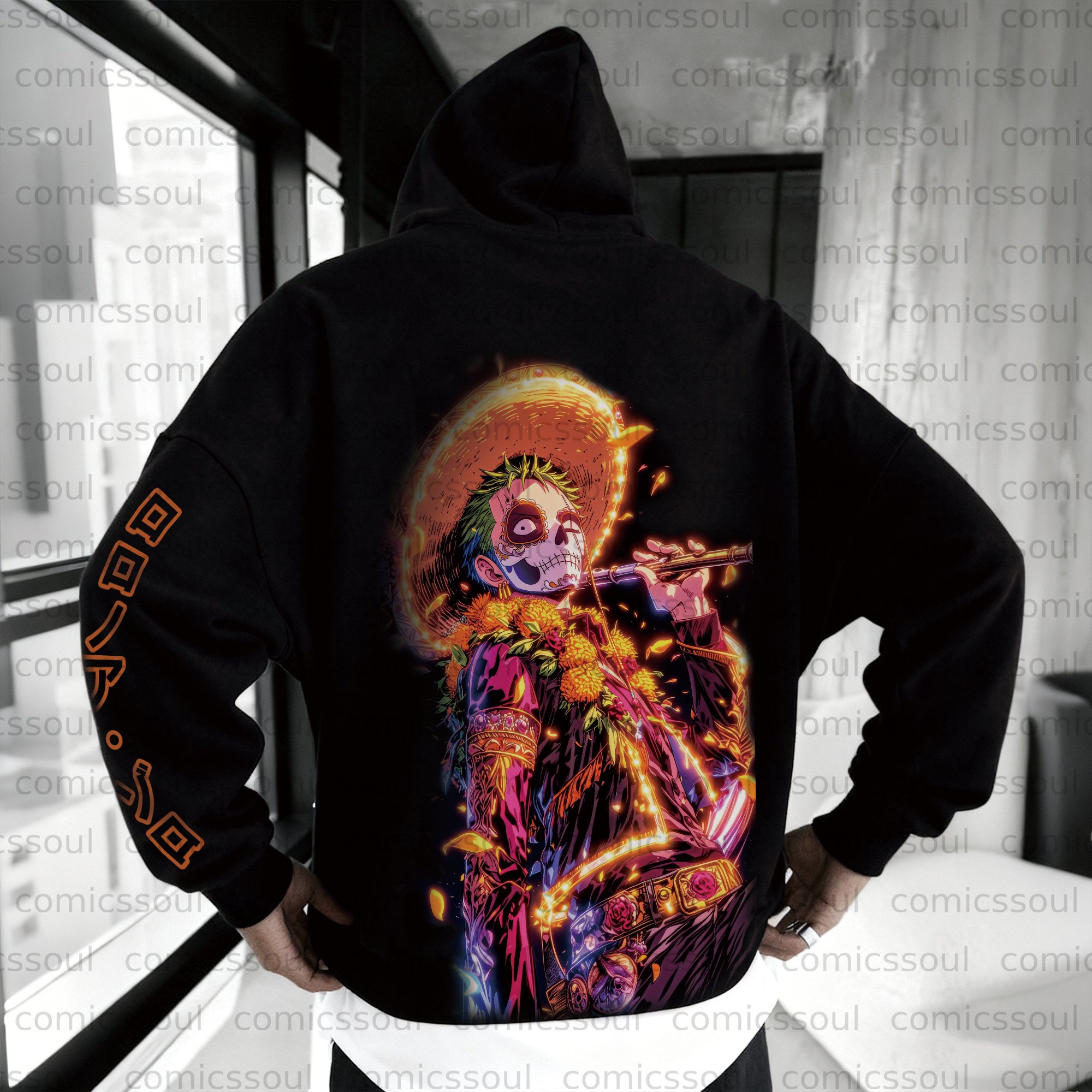 Unisex Anime Graphic Streetwear Vintage Plush Hoodie