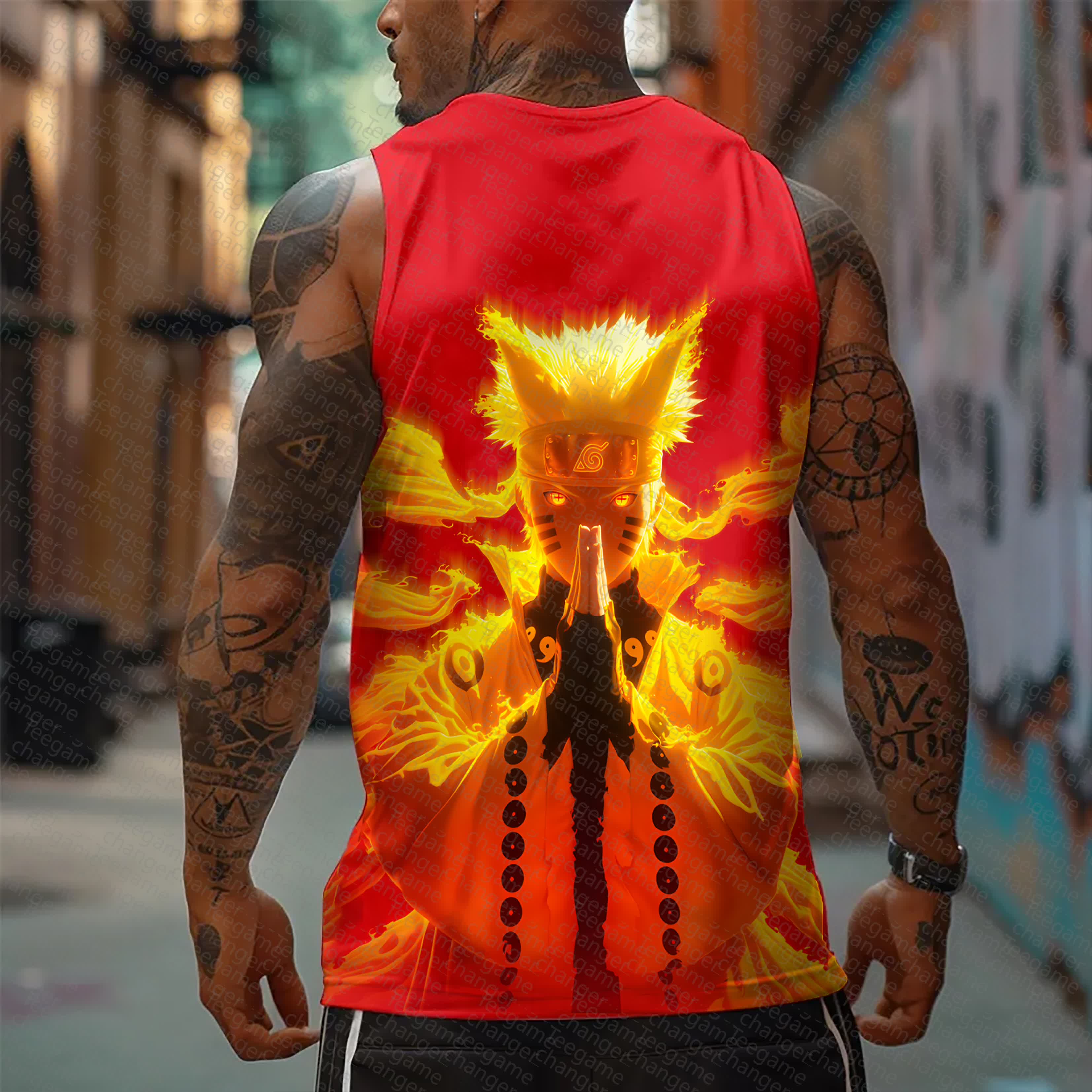 Unisex   Casual Anime  Tank Top