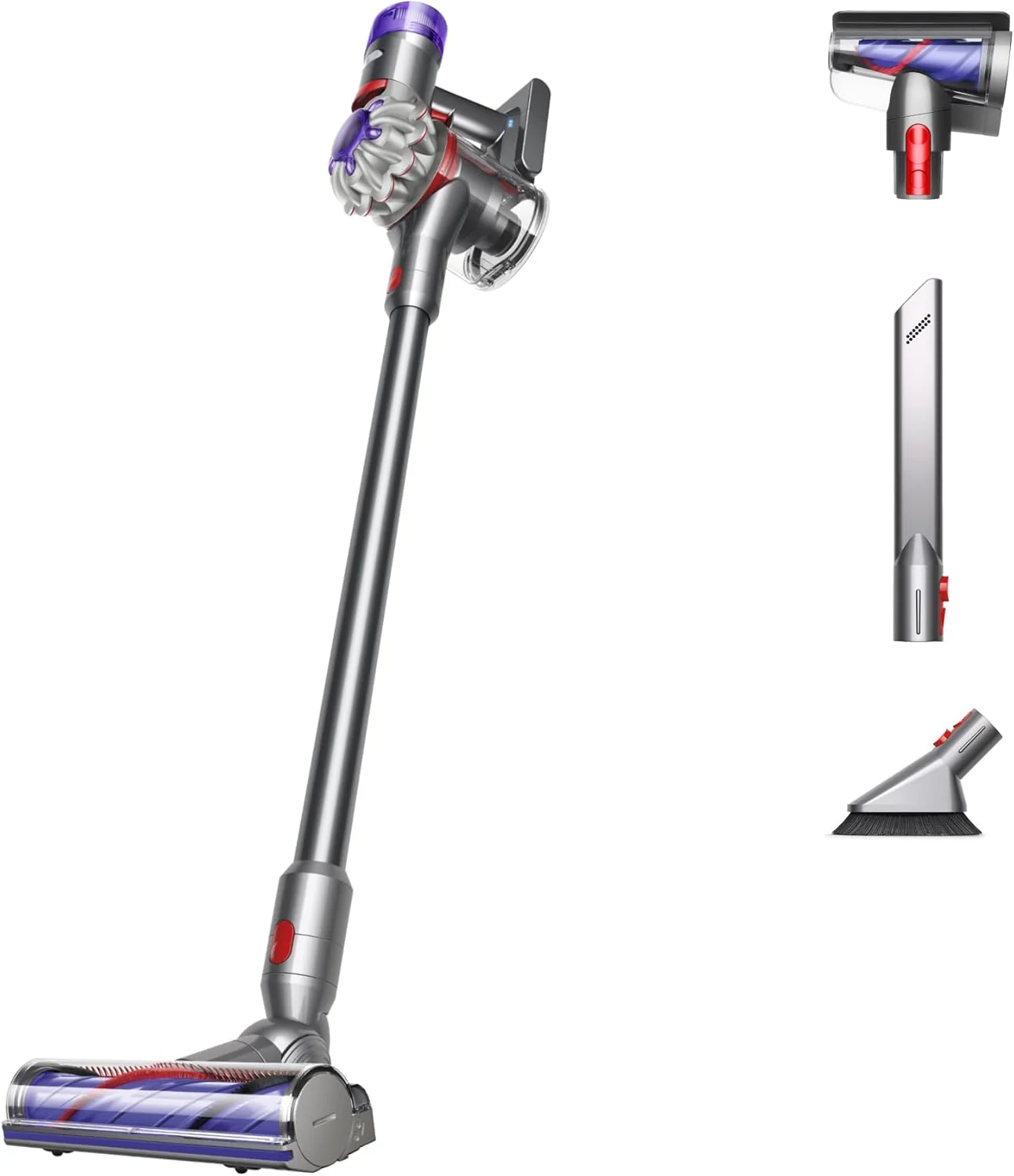 Dyson V8 Plus Cordless Vacuum, Cleans Hard Floors and Carpets, Detangles, Converts to Handheld, 115AW, 2 Power Modes, Up to 40 Minutes¹