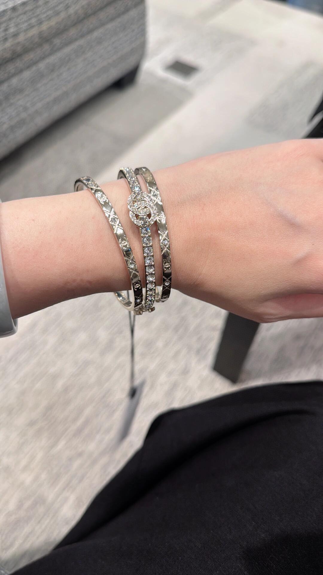 Chanel Coco Crush 3 Stacked Bracelets Bangles - Original Replica Club