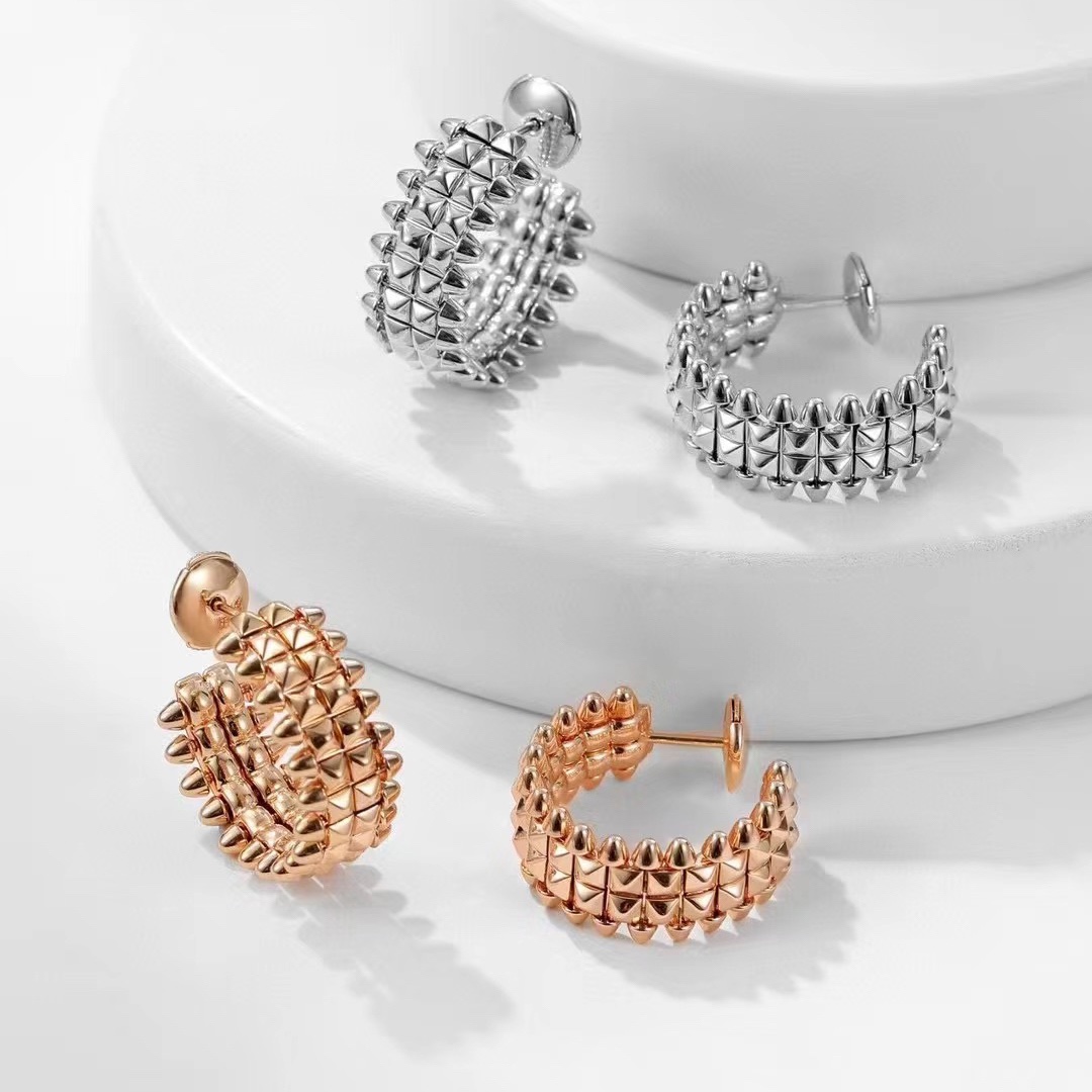 Cartier Clash de Cartier Hoop Earrings, Double Row - Original Replica Club