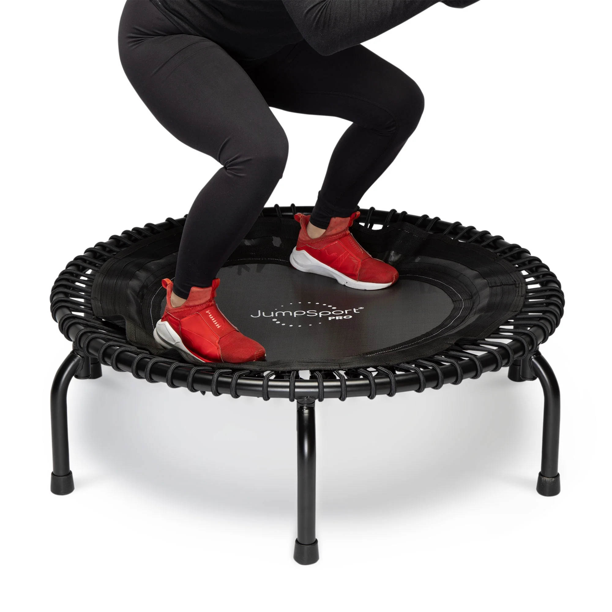 JumpSport 350 Pro Fitness 39" Cardio Workout Indoor Trampoline, Teal/Black - Image 17