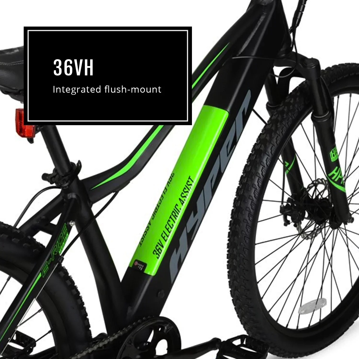 Hyper Bicycles 29 Inch 36V Electric Mountain Bike For Adults, 250W, Black - Image 5 Hyper Bicycles 29 Inch 36V Electric Mountain Bike For Adults, 250W, Black - Image 5