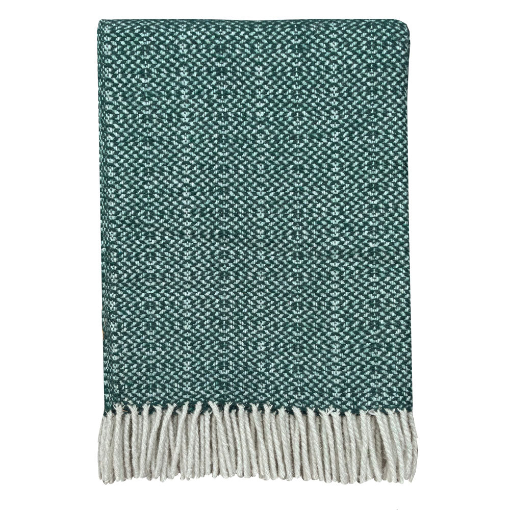 Malagoon Recycled Wool Plaid - Dennengroen