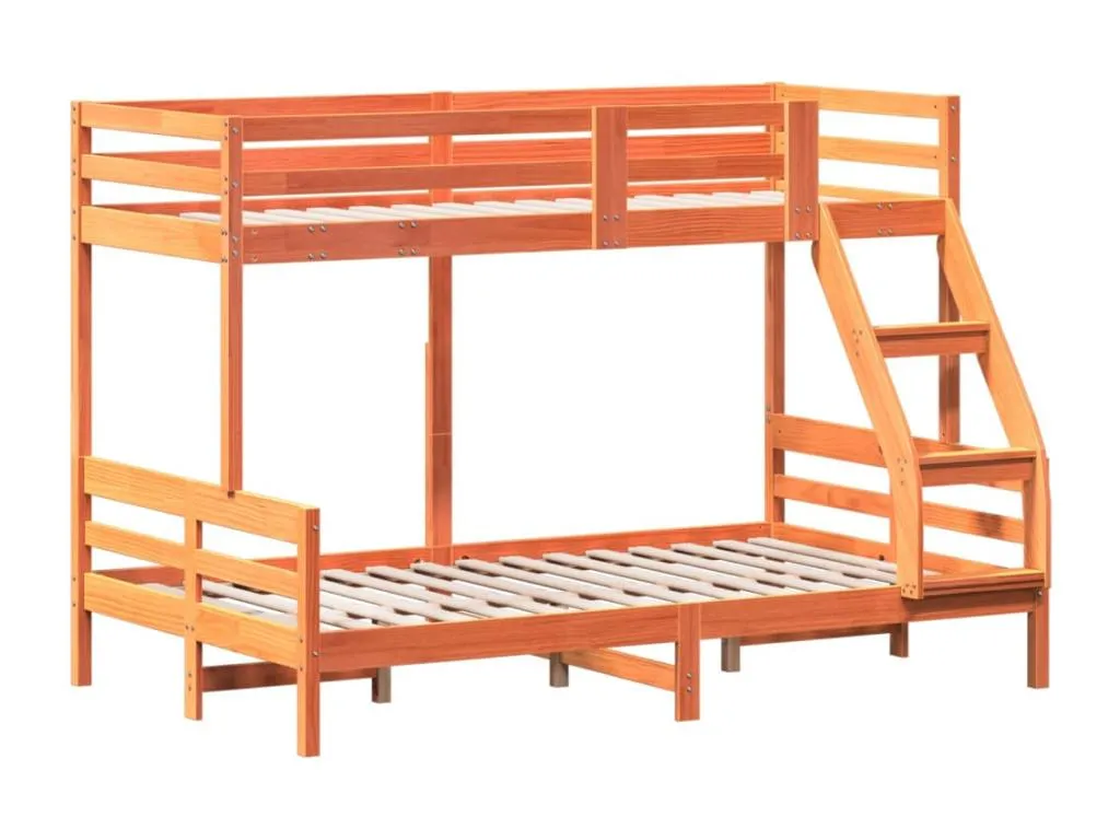 Andreuworldcasa Litera de Andreuworldcasa maciza de Andreuworldcasa marrón cera 90x200/120x200 cm