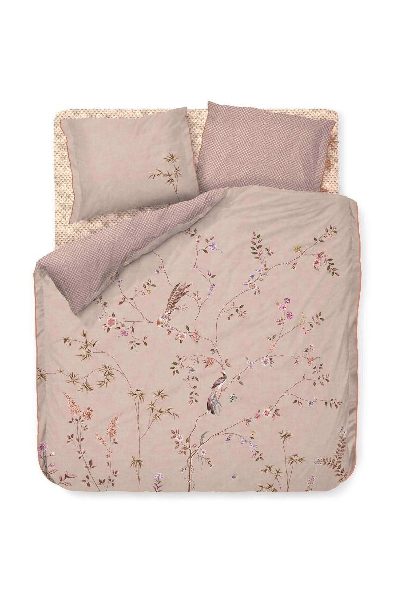 Duvet Cover Set Bamboo Blossom Khaki