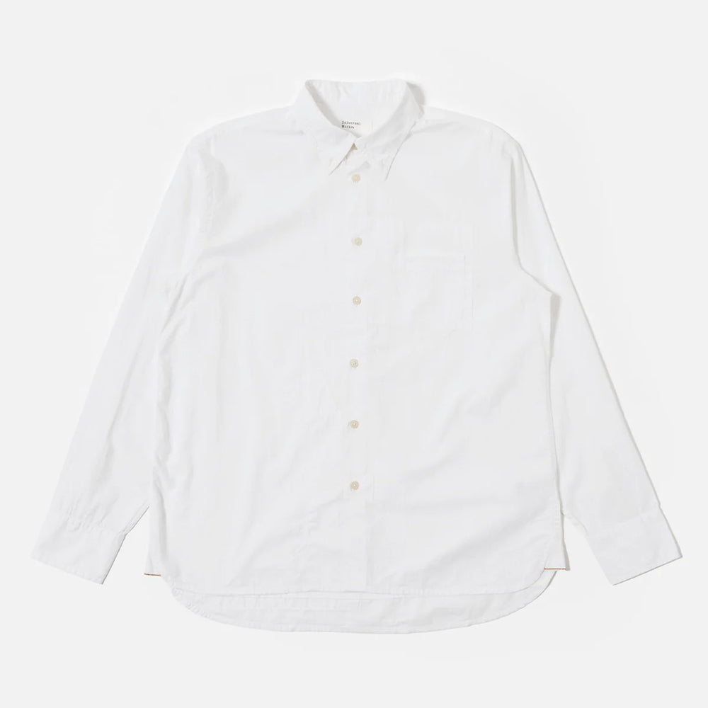 Universal Works - Chemise Patched Lazy Day - Blanc