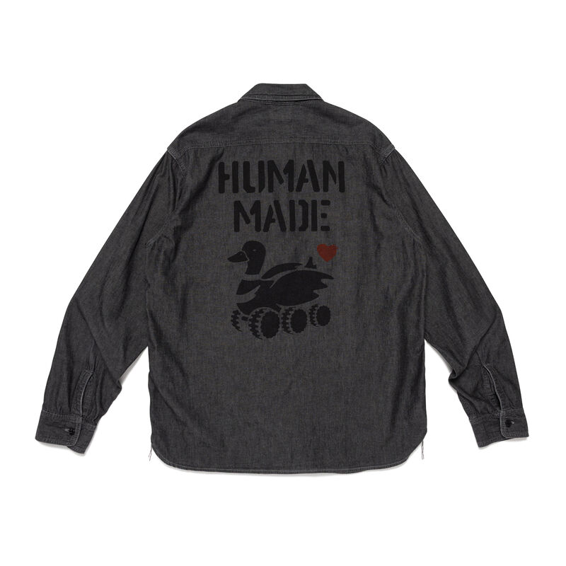 HUMAN MADE MILITARY CHAMBRAY SHIRT