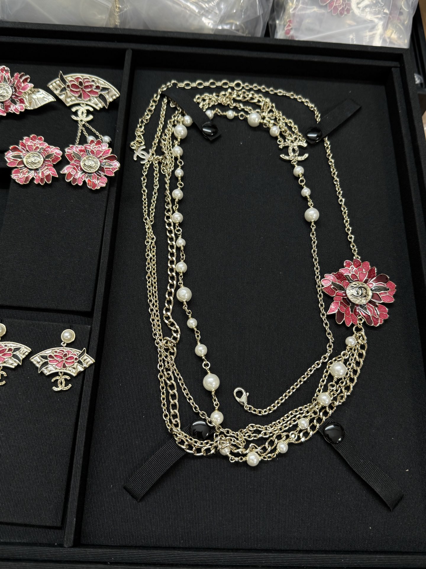 Chanel Flower Multiple Layers Sweater Necklace - Original Replica Club