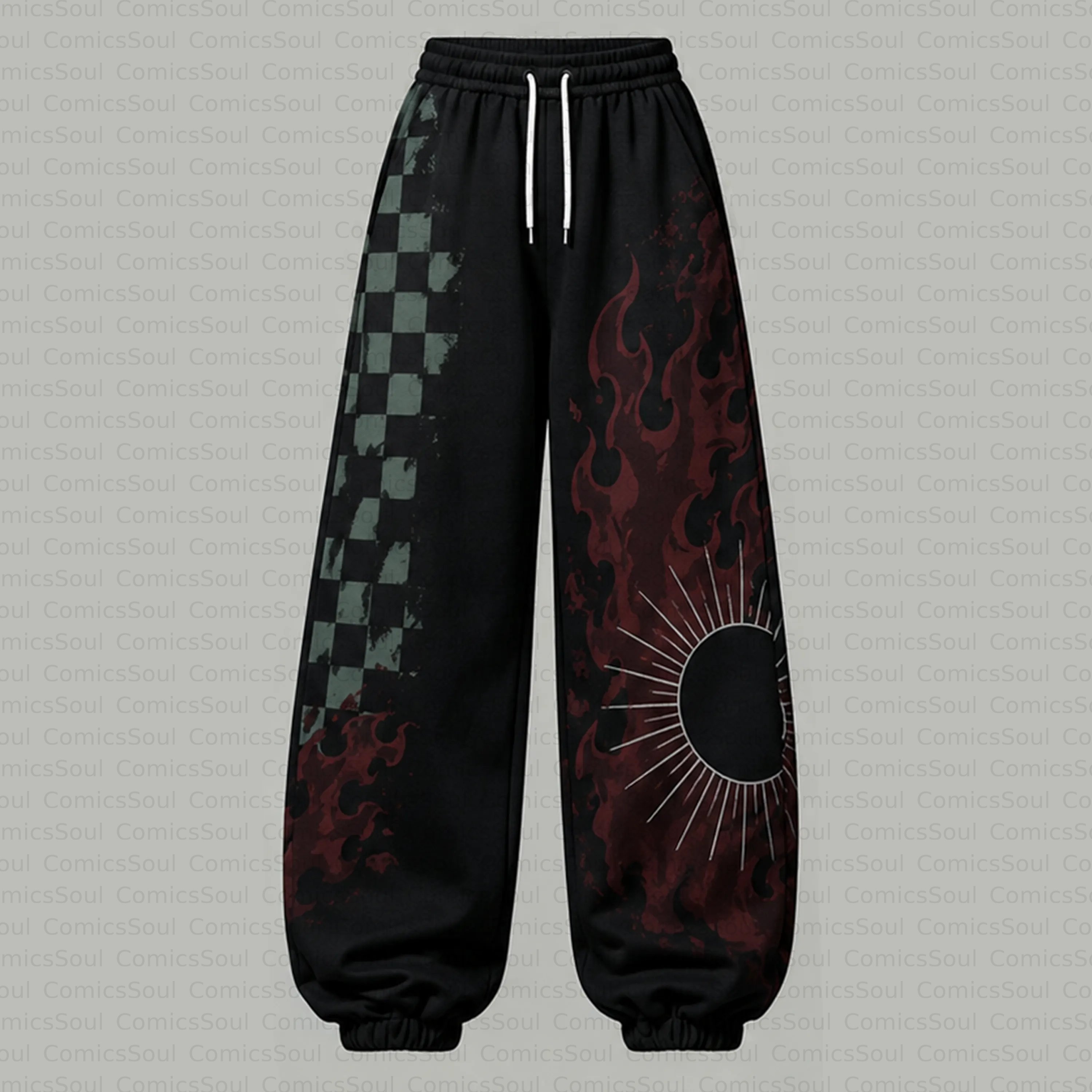 Demon Slayer Cropped Long Sleeve Hoodie & High Waist Jogger Pants Two Piece TeeThreads Sustain the Scene with Custom Apparel