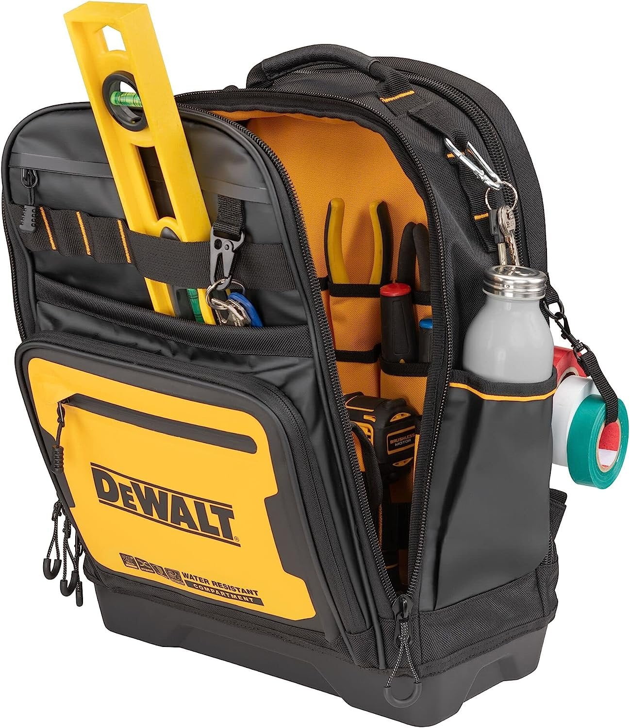 DEWALT Tool Backpack, Tool Storage and Organization, Durable and Water Resistant DWST560102 - Image 9