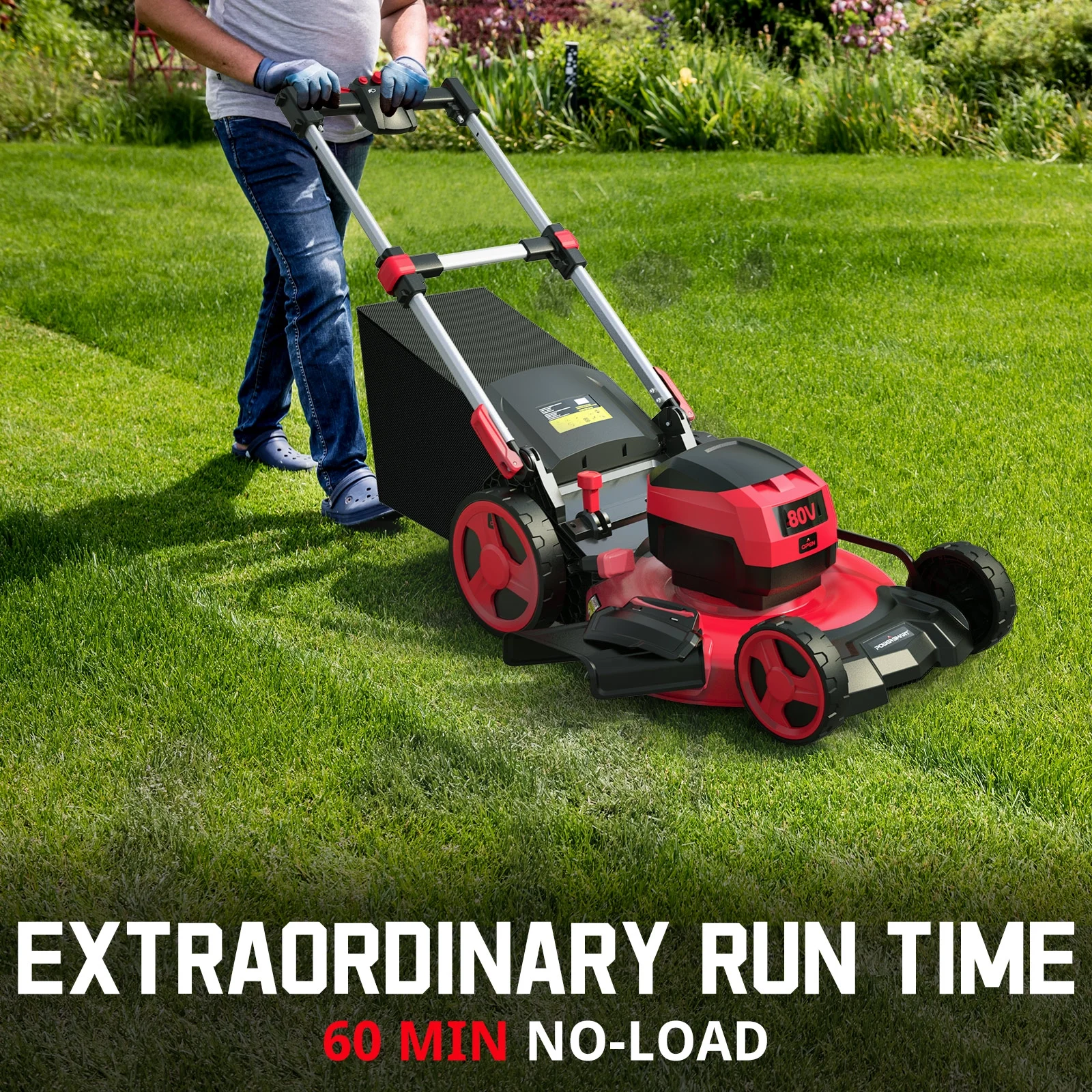 PowerSmart 80V 22-inch Self-Propelled Cordless Lawn Mower with 6.0Ah Battery and Charger - Image 5
