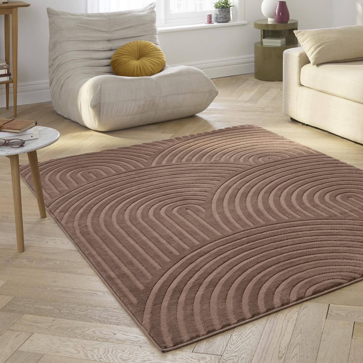 Brad - Alfombra interior motivo arcos mocha