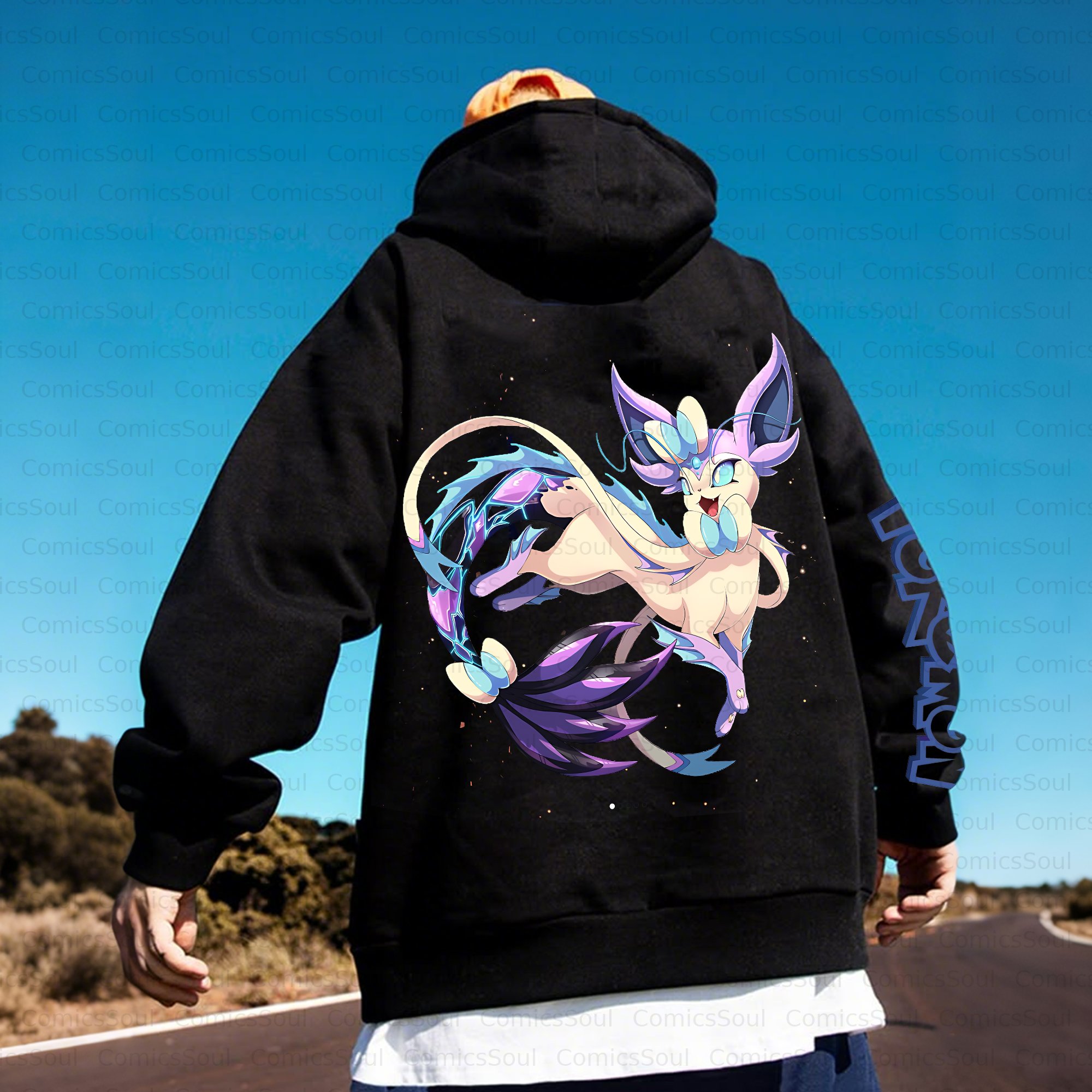 Unisex Anime Inspired Vintage Plush Hoodie