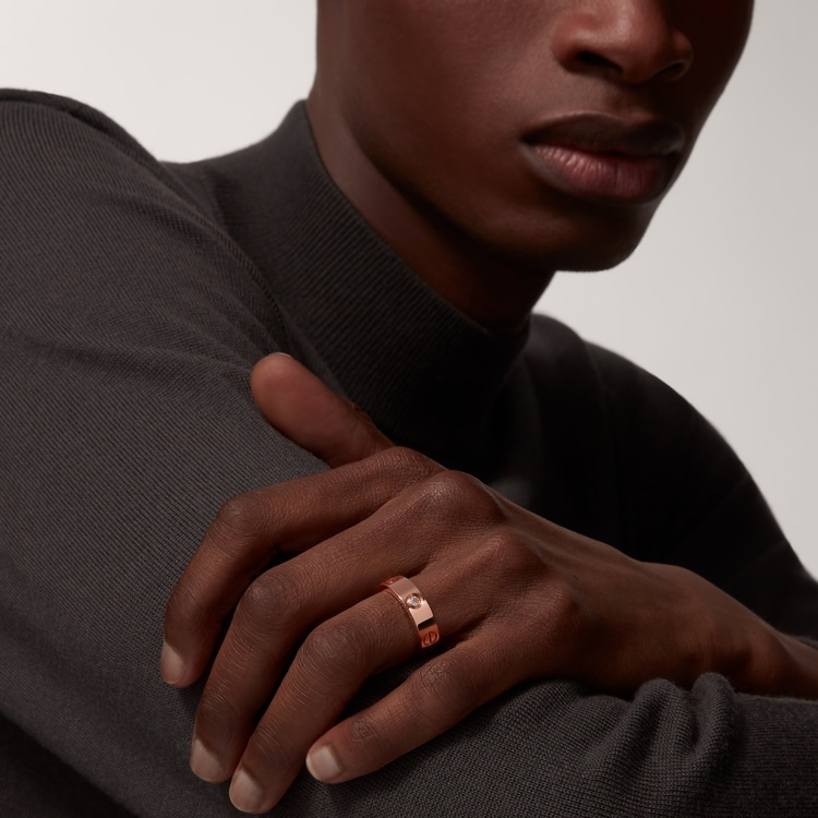 Replicate LOVE ring, classic model, 3 diamonds(1:1 replica) - Original Replica Club
