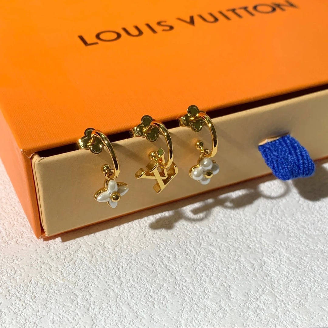 Louis Vuitton Blossom Dangle Earrings - 3 Pieces - Original Replica Club