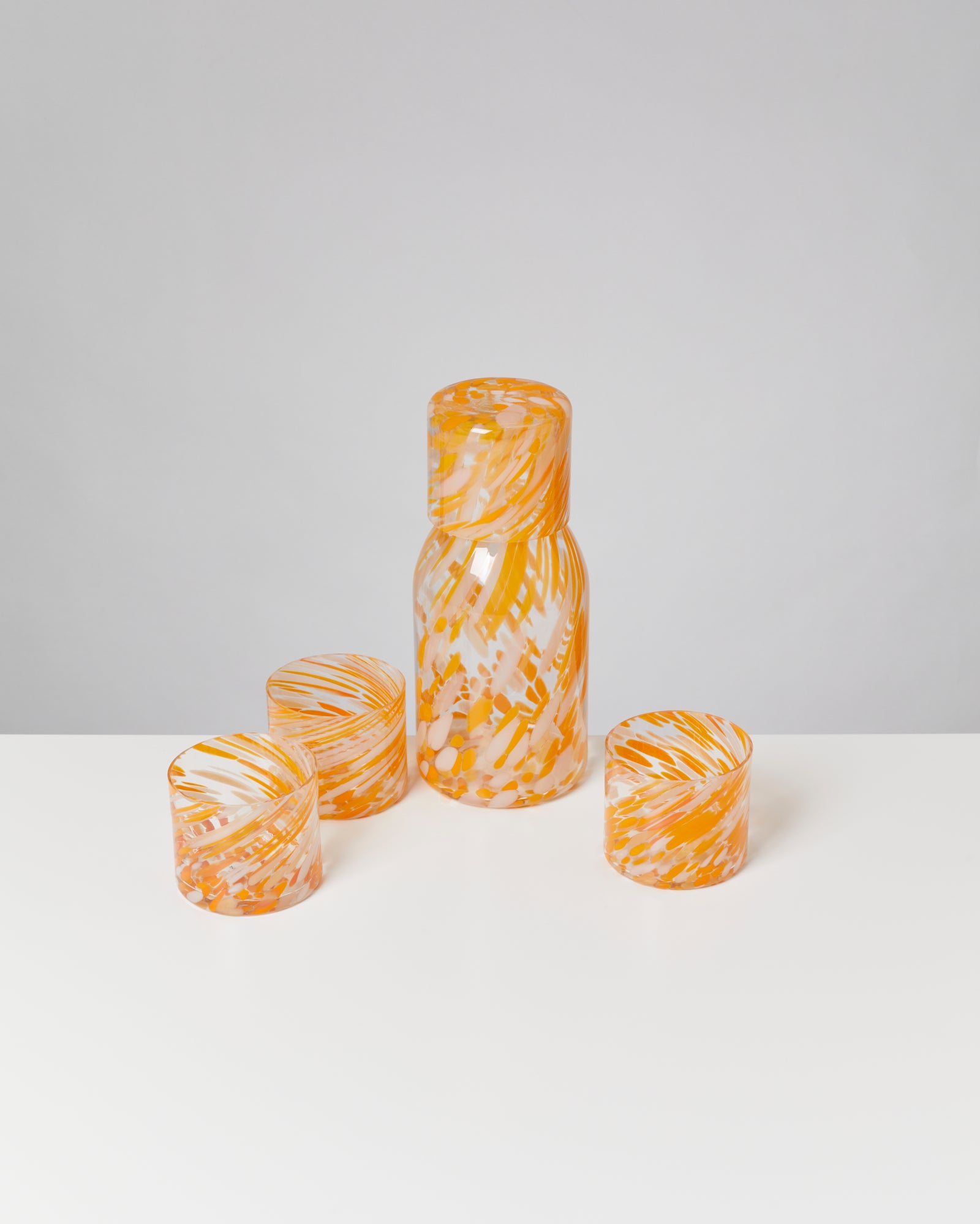 Joia Glas klein drops orange 5er-Set