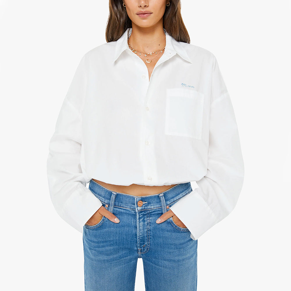 Mother - Chemise The Scrunchie Frenchie - Blanc