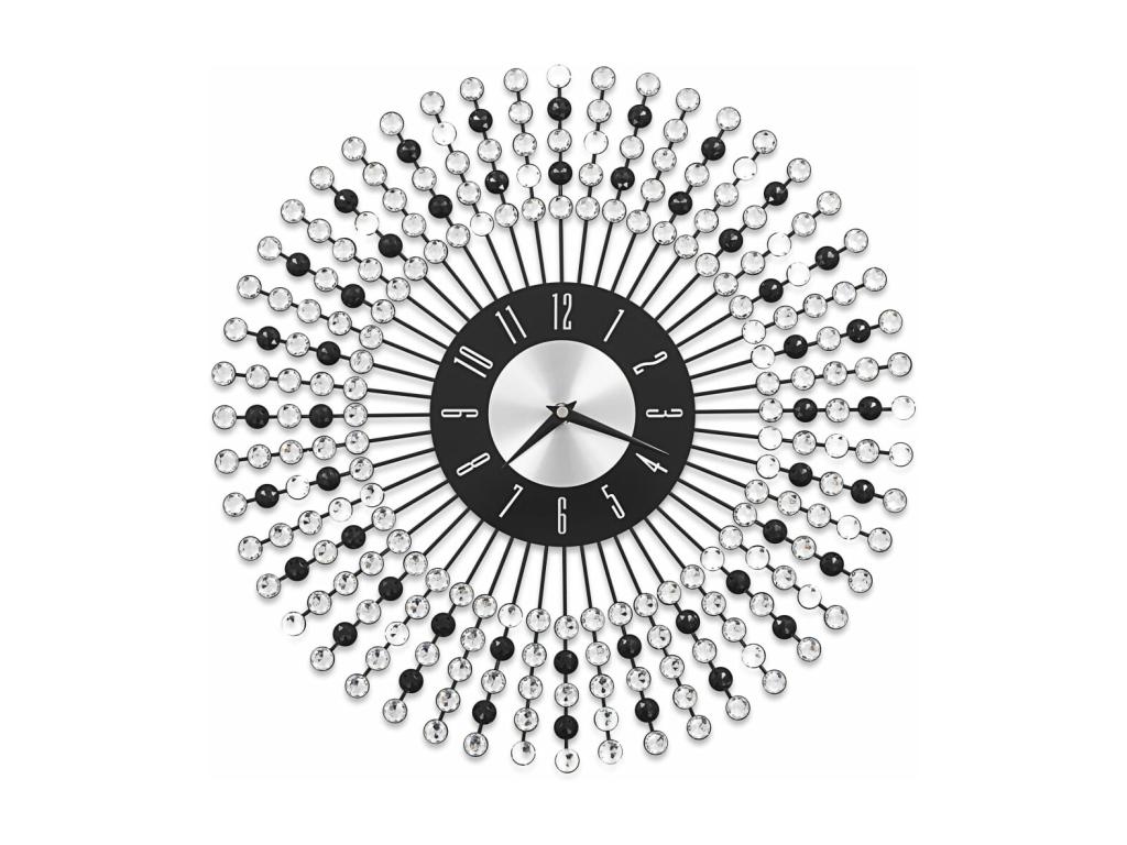 Reloj de pared Metal 43 cm Negro