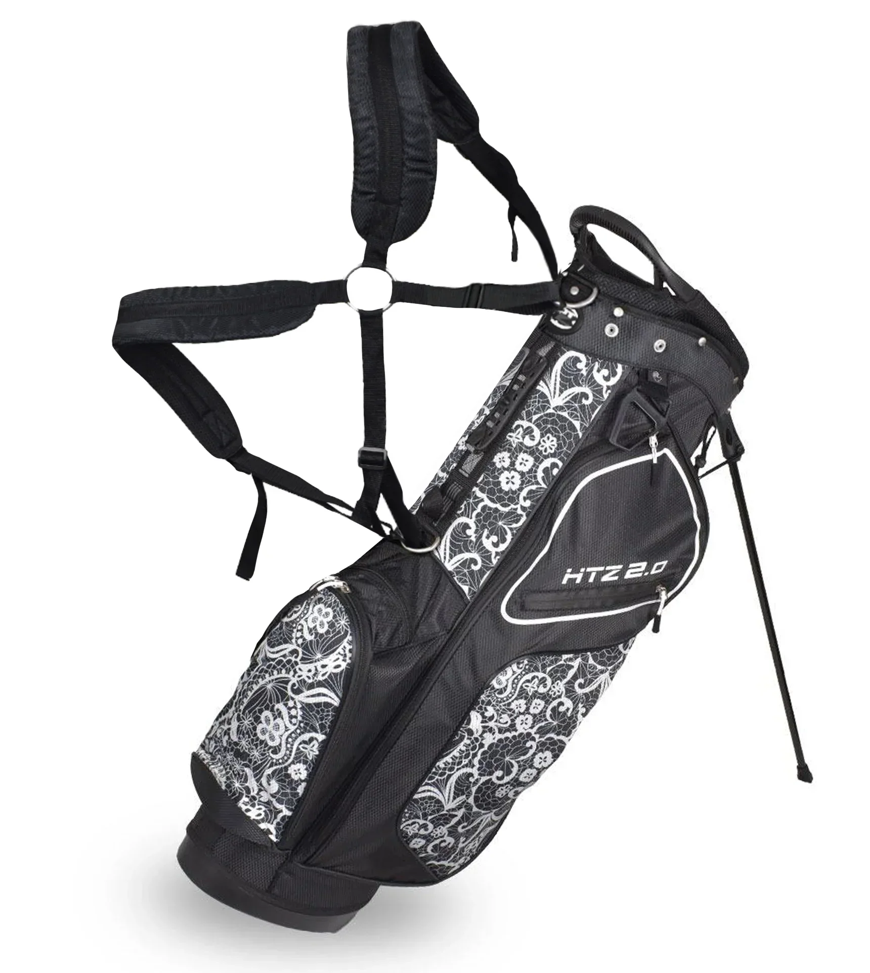 HotZ Golf Stand Bag Ladies Lace Black/White - 2.0