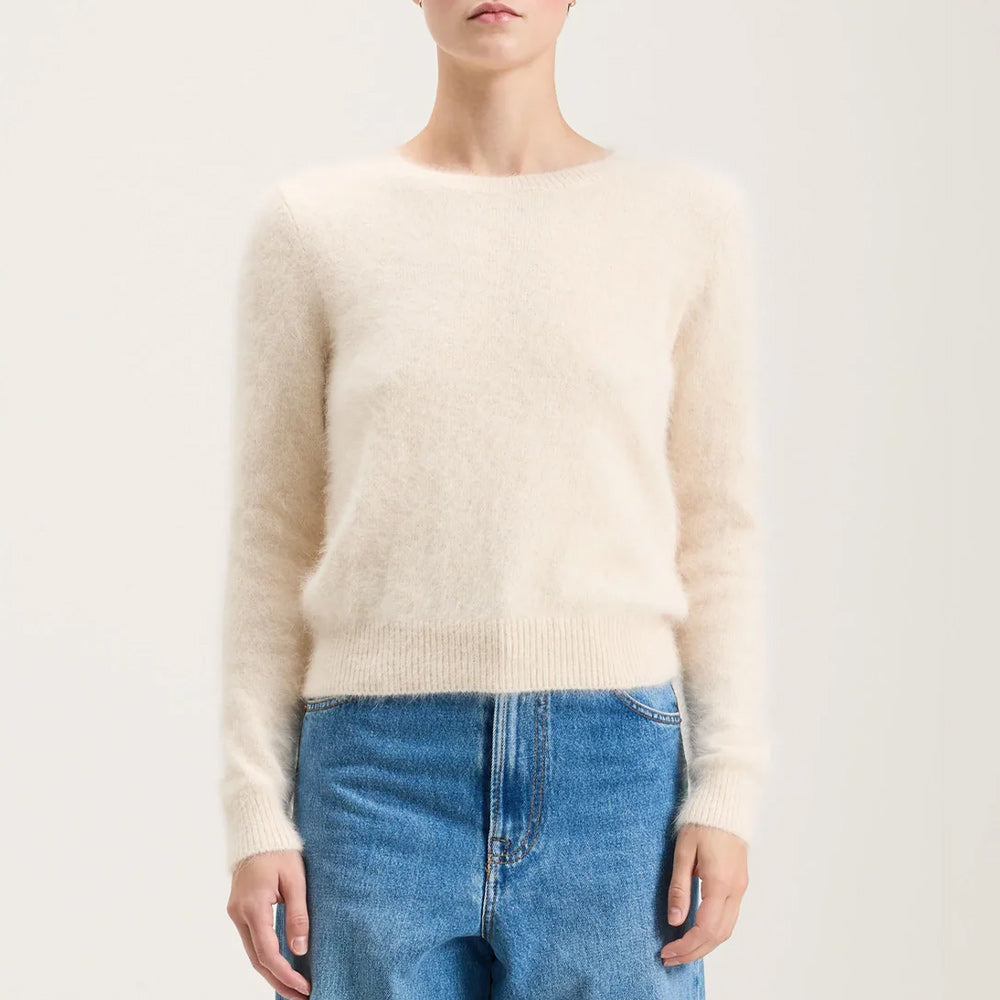 Bellerose - Pull en angora Datti - Parchemin