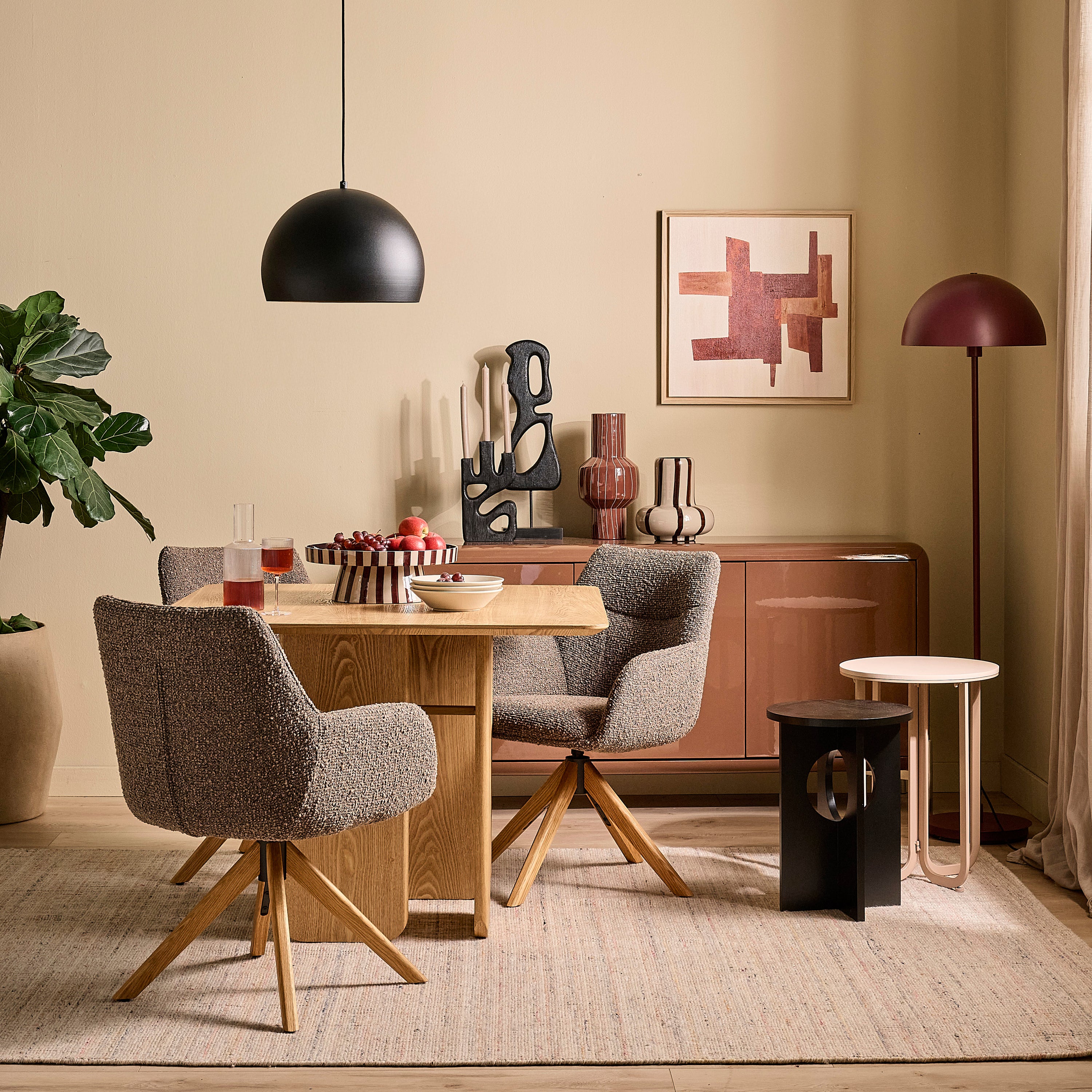 Blokker Plié Bijzettafel - Taupe