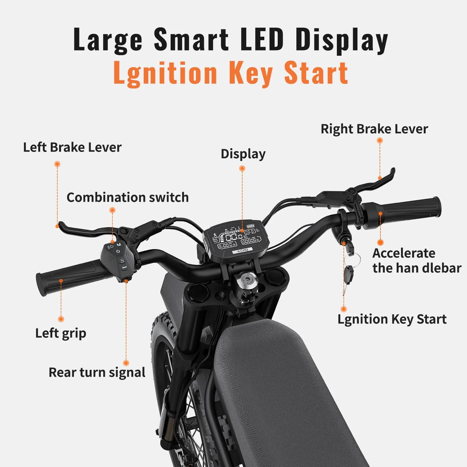 LivelyAant GT73 Electric Dirt Bike for Adults 2400W 48V Electric Motorcycle 1747Wh Dual Battery 37 MPH 85 mile Range Dual Hydraulic Brakes 6 Layers Full Suspension - Image 4