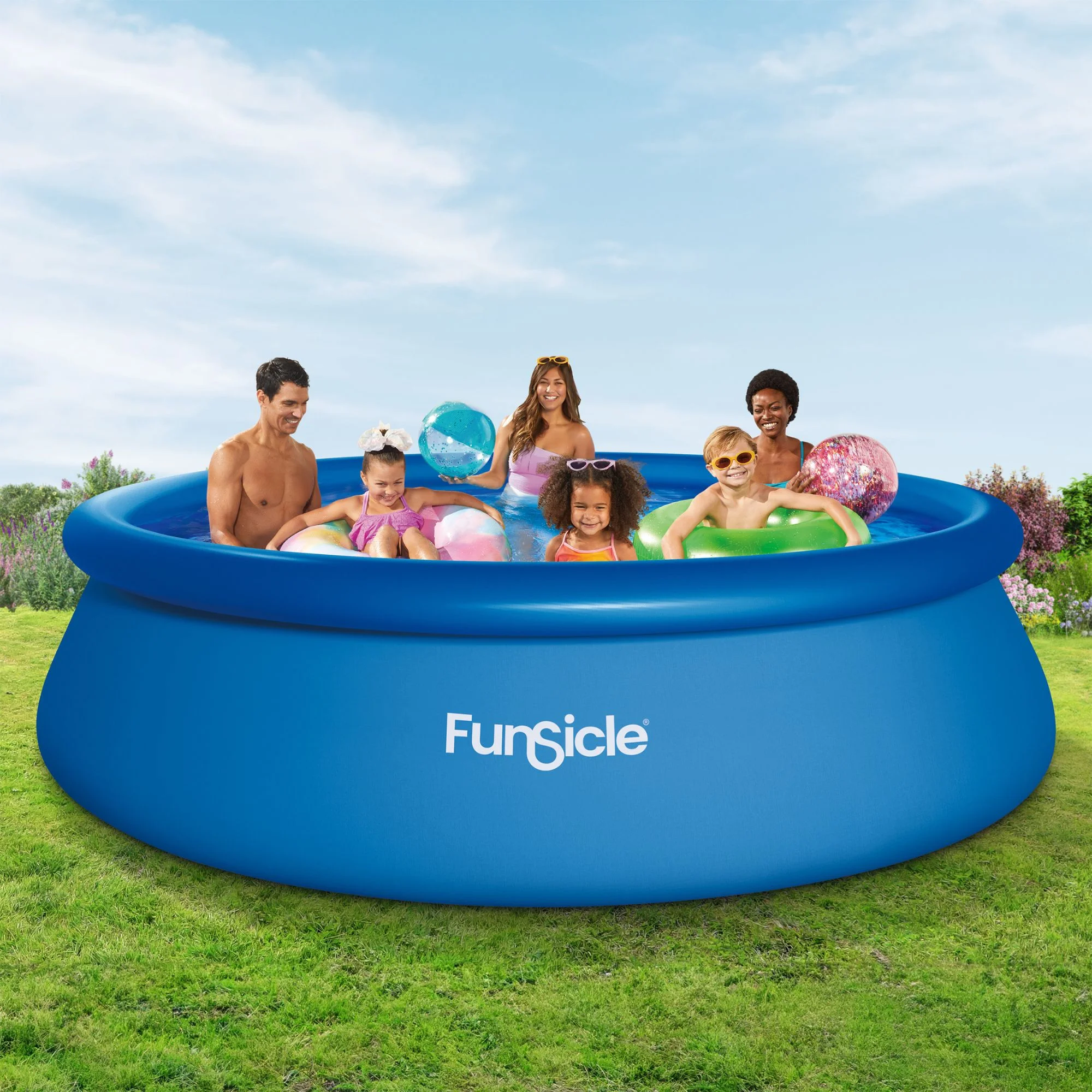 Funsicle 8 ft QuickSet Above Ground Swimming Pool, Round, Age 6 & up - Image 22