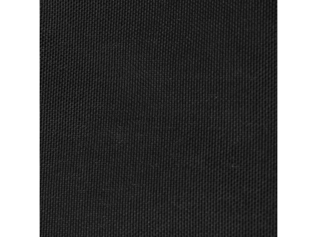 Toldo de vela triangular de tela oxford negro 3x4x4 m