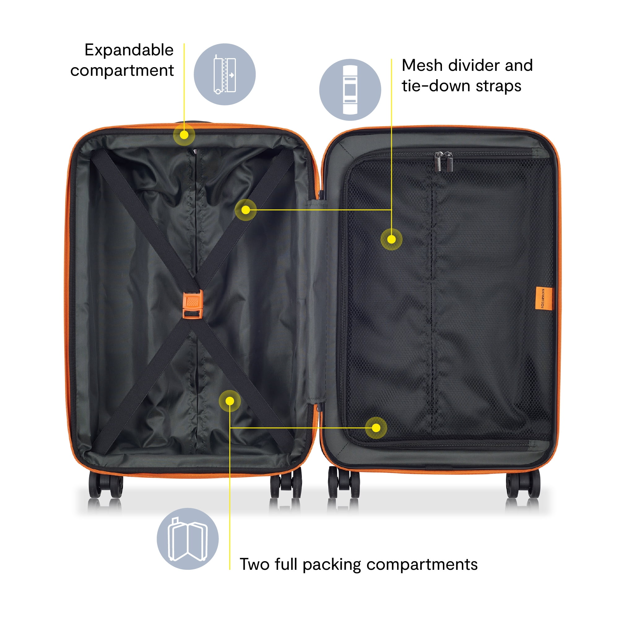 Securitech by Delsey, Citadel 31" Large Checked Hardside Spinner Luggage Green - Image 12