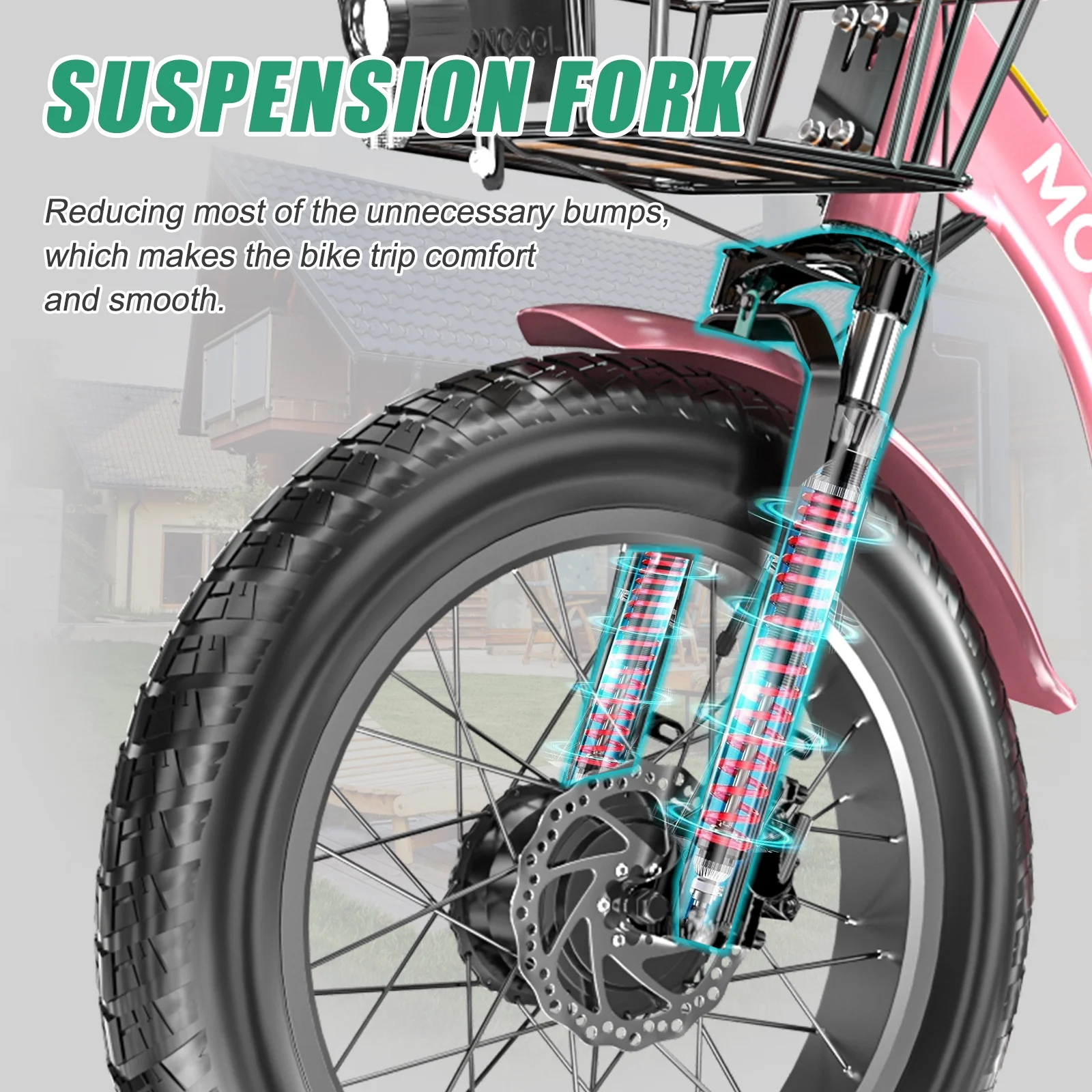 20" x 4" Fat Tire Electric Tricycle for Adult, 7 Speeds Electric Trike 48V 500W Motorized Tricycle , Electric Three Wheels Bicycle for Senior, Aluminum Frame & Rear Basket ,16mph - Image 61