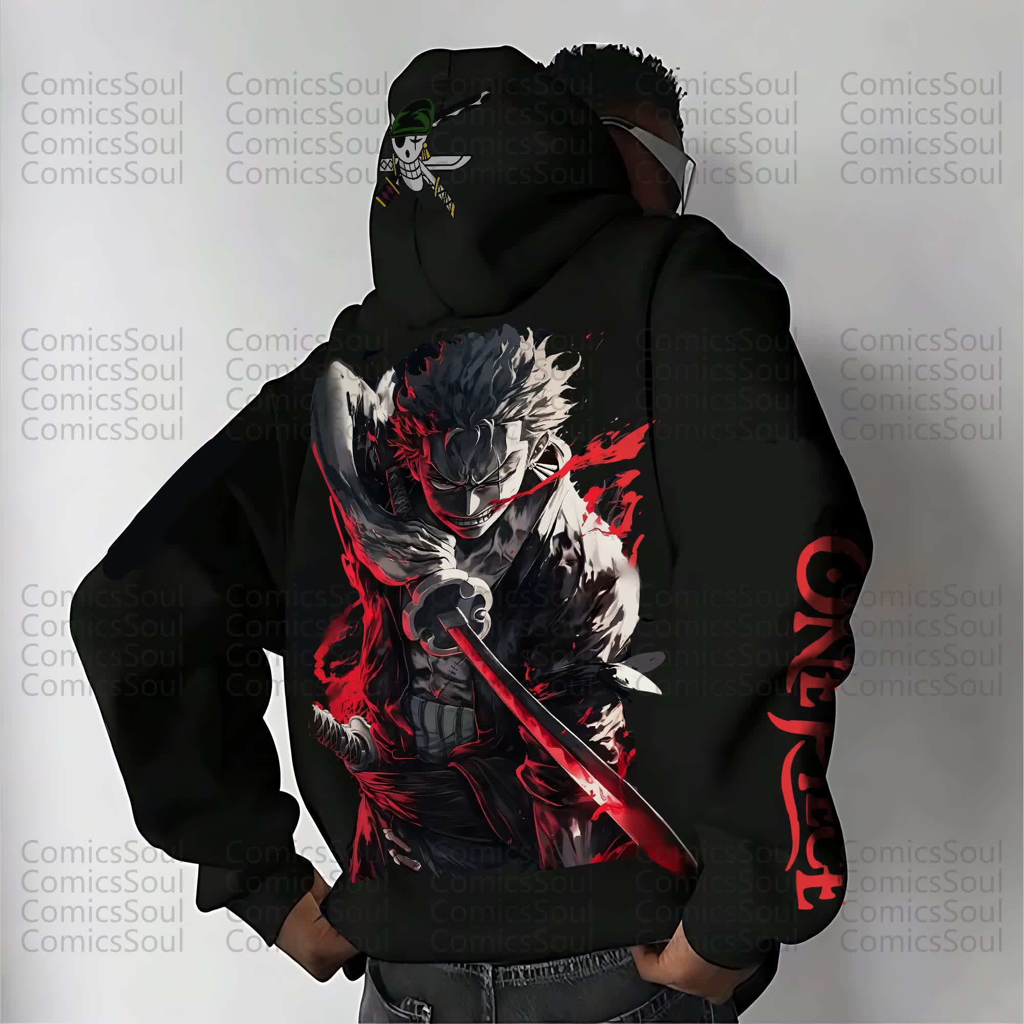 Unisex “Comicssoul” Anime Print  Casual Oversized Hoodie