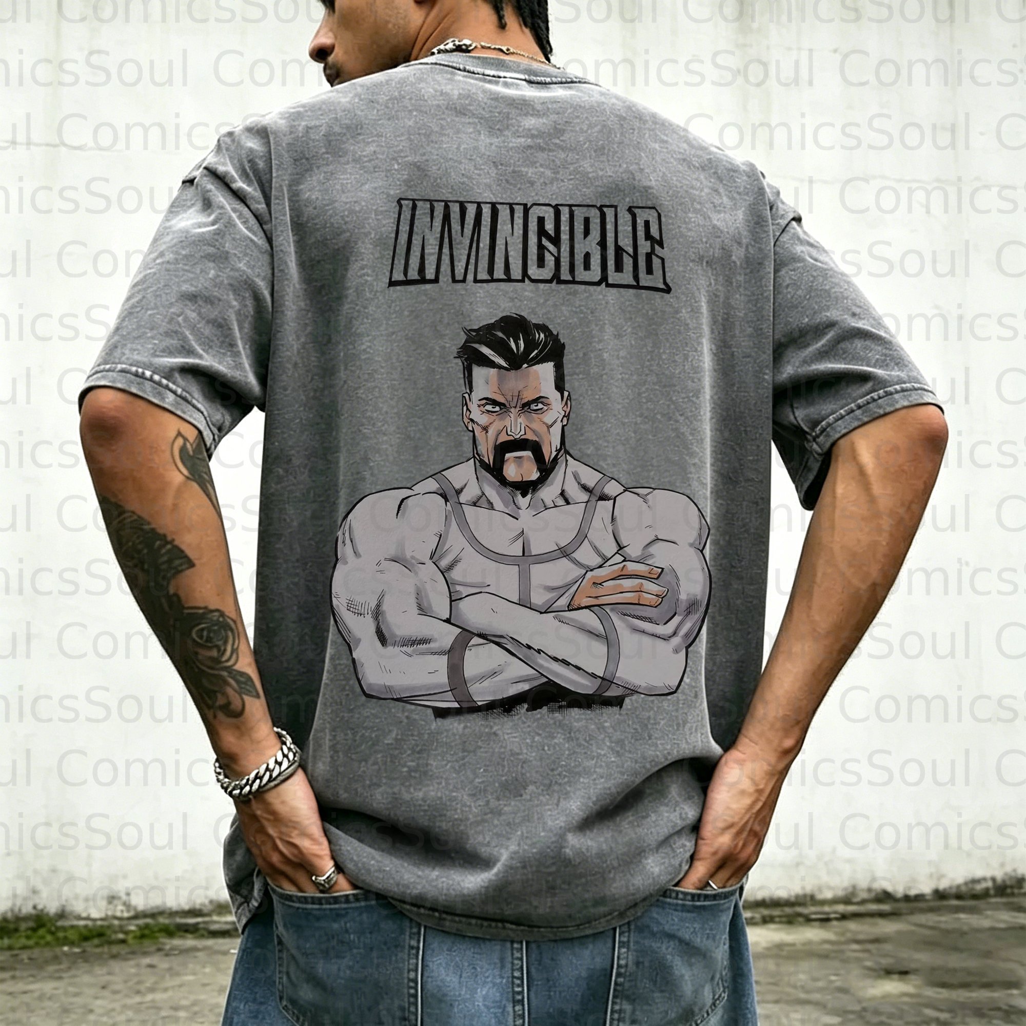 Unisex Anime Inspired Vintage Washed T-Shirt
