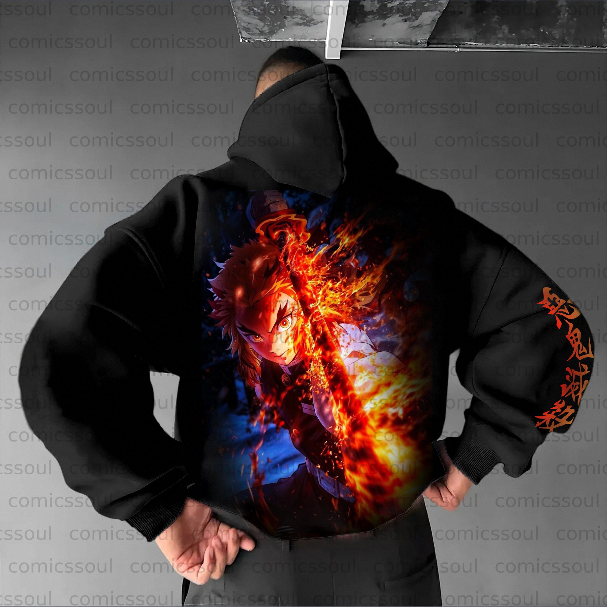 Unisex Anime Graphic Streetwear Vintage Hoodie