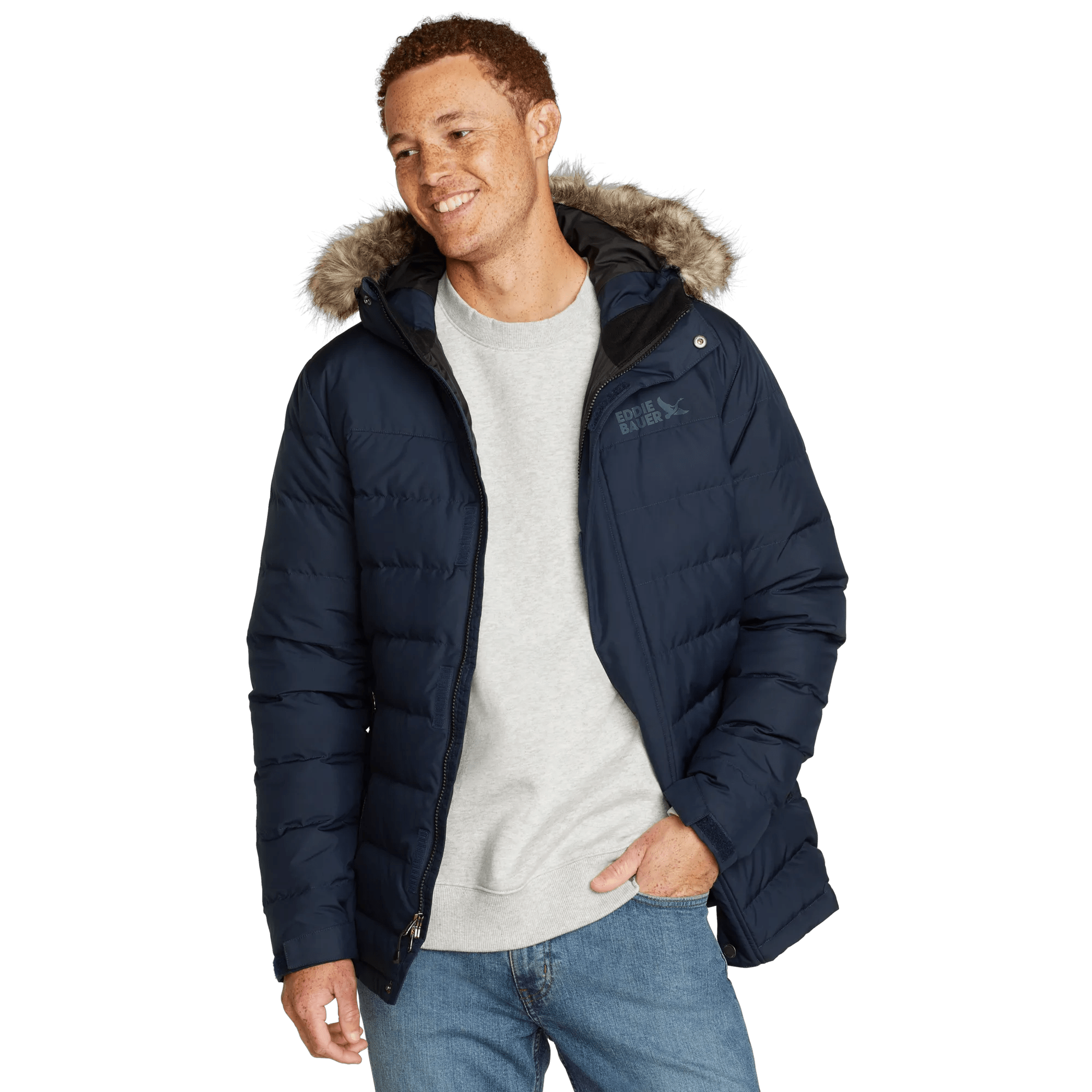 Men's Boundary Pass Down Hooded Parka - Eddie Bauer Outlet