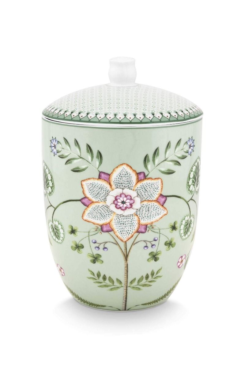 Storage Jar Lily&Lotus Light Green