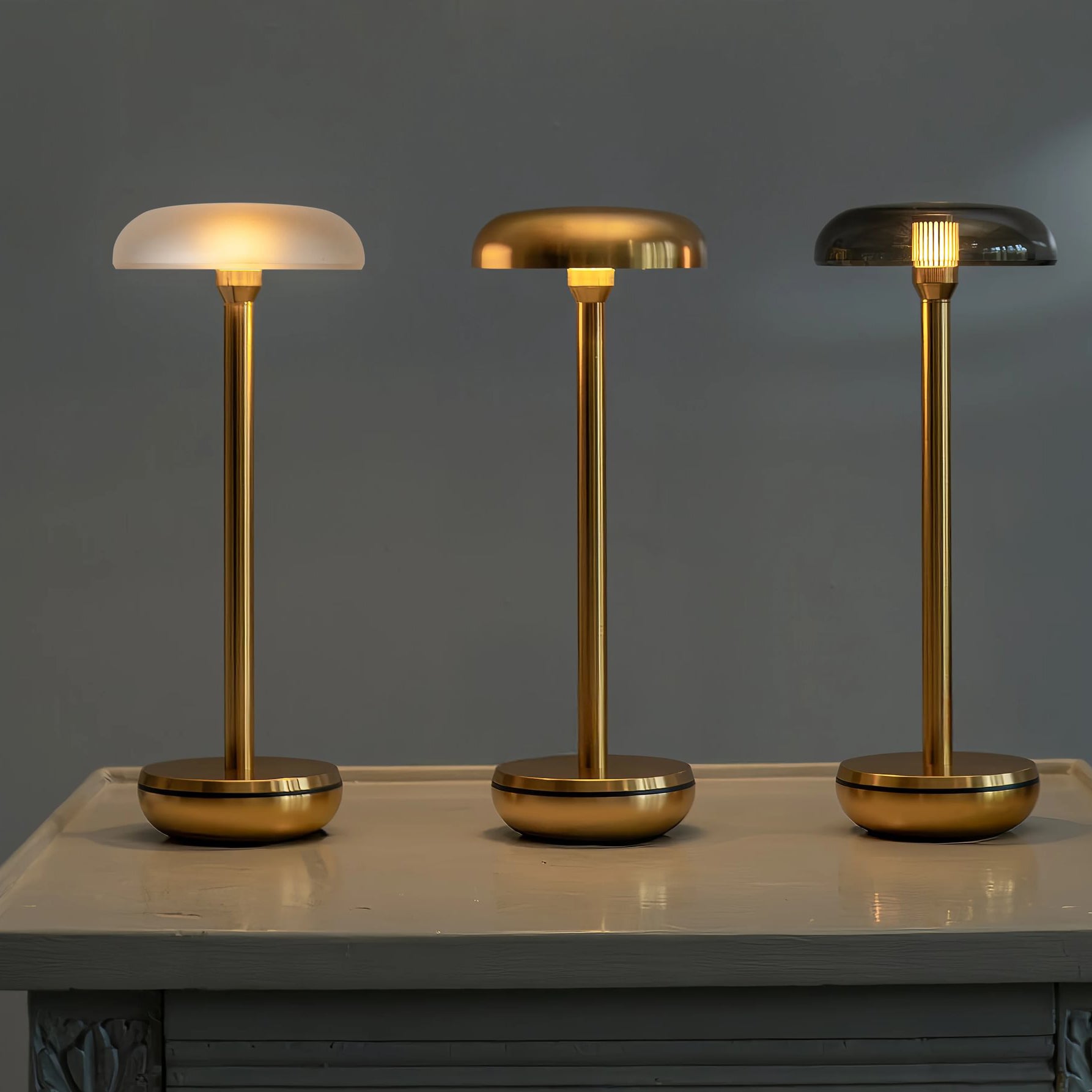 Humble Air Oplaadbare Tafellamp - Gold Frosted