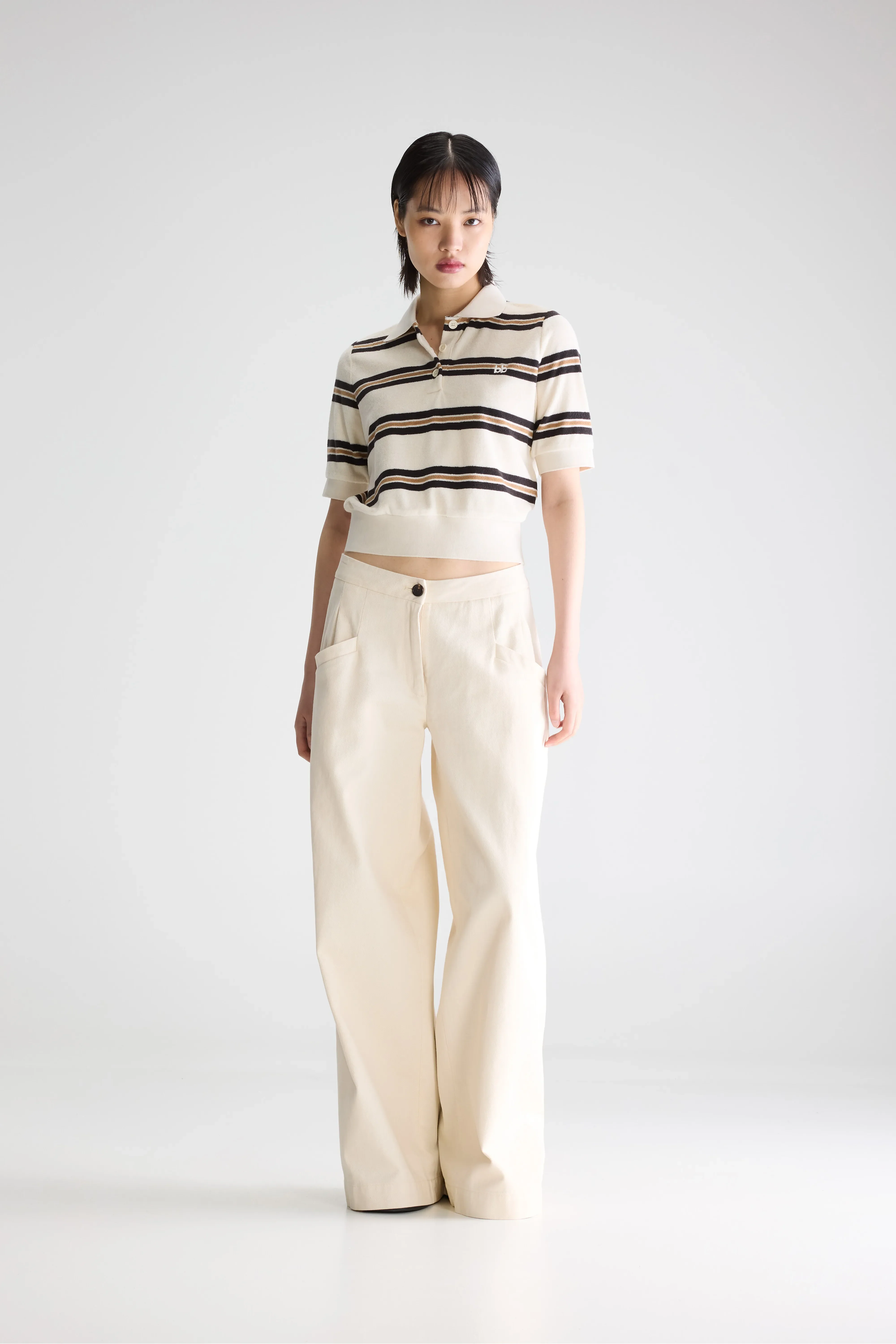 Bellerose Crixus terry polo (261 / W / STRIPE B)
