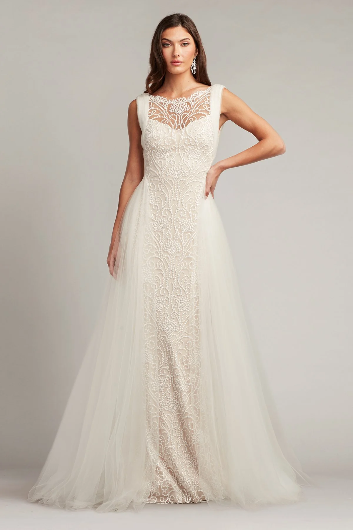 Alamo Dot Embroidered Bridal Gown - Special Events Unlimited